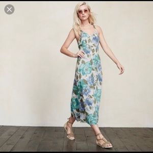 Reformation Carletta Sylvia Lace Up Maxi Dress 6